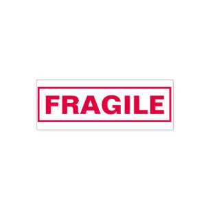 Für Buchhaltung und Versand FRAGILE Permastempel