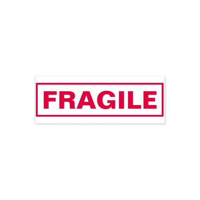 Für Buchhaltung und Versand FRAGILE Permastempel (Design)
