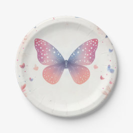 Für Bug Boho Soft Glow Live Butterfly Babydusche Pappteller