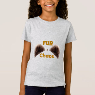 Fur & Chaos Lustiges Kinder-T-Shirt für Haustiere T-Shirt