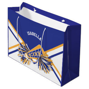 Für Chefs - Weiß, Blau und Gold - Groß Große Geschenktüte