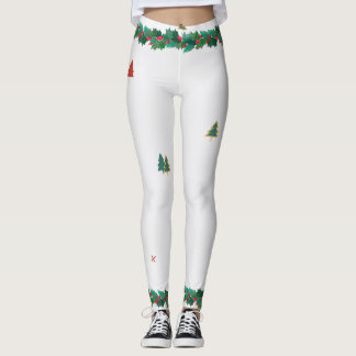 FÜR CHRISTMAS PRINTED HOLLY LEGGINGS