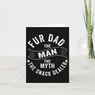 Für Dad Der Mann Der Mythos Der Snack-Händler Hund Karte