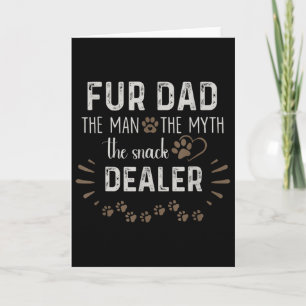 Für Dad Der Mann Der Mythos Der Snack-Händler Hund Karte