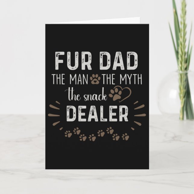 Für Dad Der Mann Der Mythos Der Snack-Händler Hund Karte (Vorderseite)