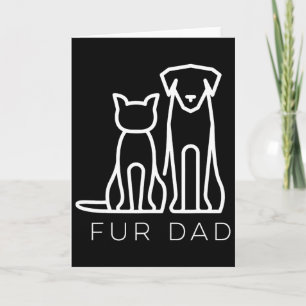 Für Dad Haustierliebhaber Katze Hund Dad Ehemann L Karte