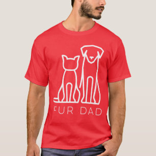 Für Dad Haustierliebhaber Katze Hund Ehemann Lusti T-Shirt