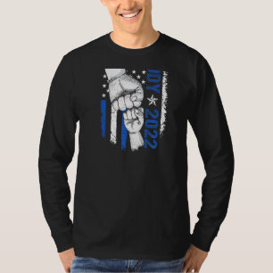Für Daddy 2022 beworben Blaue Linie, amerikanische T-Shirt