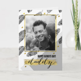 Für Daddy am Vatertag Custom Foto Card Karte