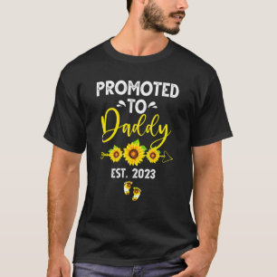 Für Daddy Est 2023 befördert Sonnenblume New Mothe T-Shirt