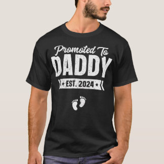 Für Daddy Est befördert. 2024 Shirt Babygeschenk f