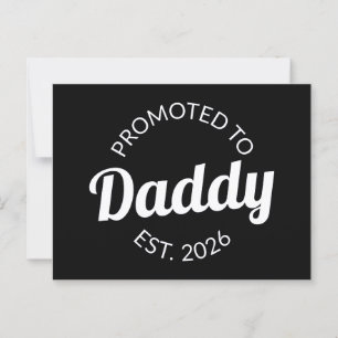 Für Daddy Est befördert. 2026 Postkarte