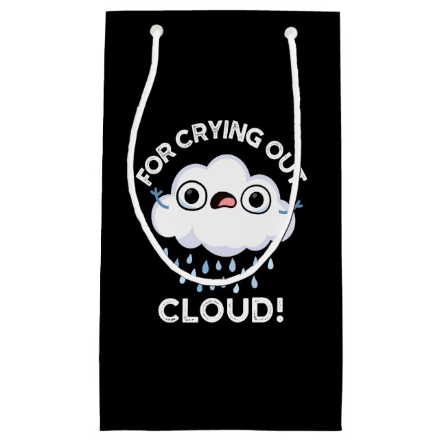 Für das Ausbrechen der Wolkenwitterwolke, dunkle B Kleine Geschenktüte (Vorderseite)