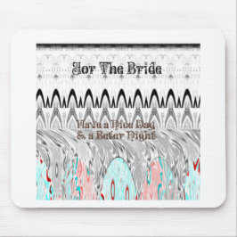 Für das Bride White und Black Edgy Design Mousepad