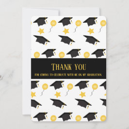 Für das Feiern meines Abschlusses Graduate Hat Pat Dankeskarte