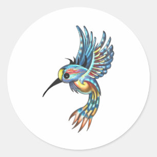FÜR DAS HUMMINGBIRD RUNDER AUFKLEBER