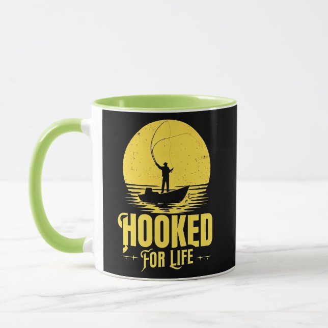 Für das Leben süchtig. Tasse (Links)