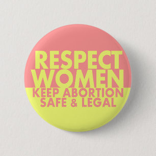 Für das Recht auf Abtreibung Knopf der Button