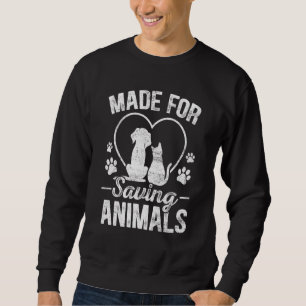 Für das Retten von Tieren gemacht Tierarzt Student Sweatshirt