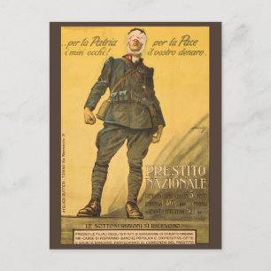 Für das Vaterland meine Augen! Für den Frieden Ihr Postkarte
