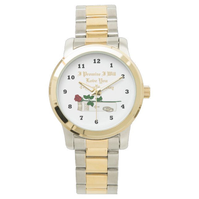 Für das Versprechen der Braut zwei Tone Watch Armbanduhr (Vorderseite)