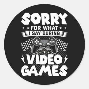 Für das, was ich während der Videospiele Video Gam Runder Aufkleber