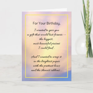 Für deinen Geburtstag habe ich Gewollt, dir zu geb Karte