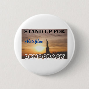 FÜR DEMOKRATIE STEHEN #VoteBlue Button