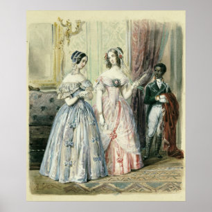 Für den Ball verlassen, 1830-48 Poster