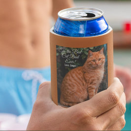 Für den besten Cat Vater je benutzerdefiniertes Fo Dosenkühler