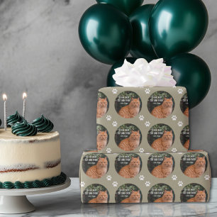 Für den besten Cat Vater je benutzerdefiniertes Fo Geschenkpapier