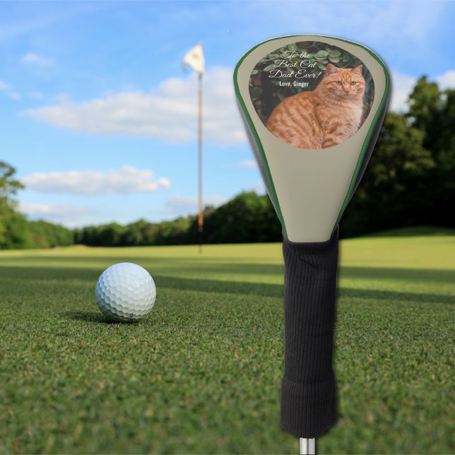 Für den besten Cat Vater je benutzerdefiniertes Fo Golf Headcover (Von Creator hochgeladen)