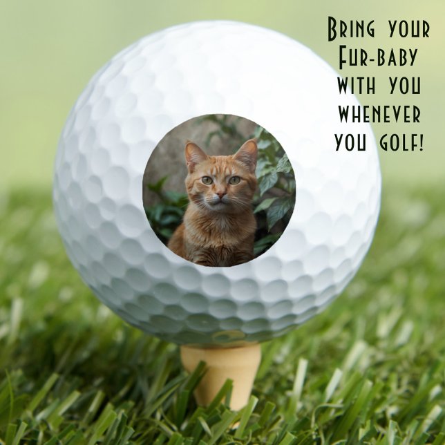 Für den besten Cat Vater je benutzerdefiniertes Fo Golfball (Von Creator hochgeladen)