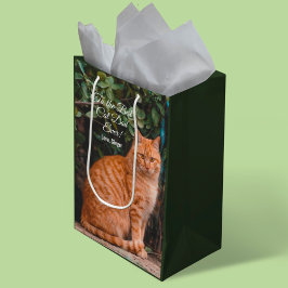 Für den besten Cat Vater je benutzerdefiniertes Fo Mittlere Geschenktüte