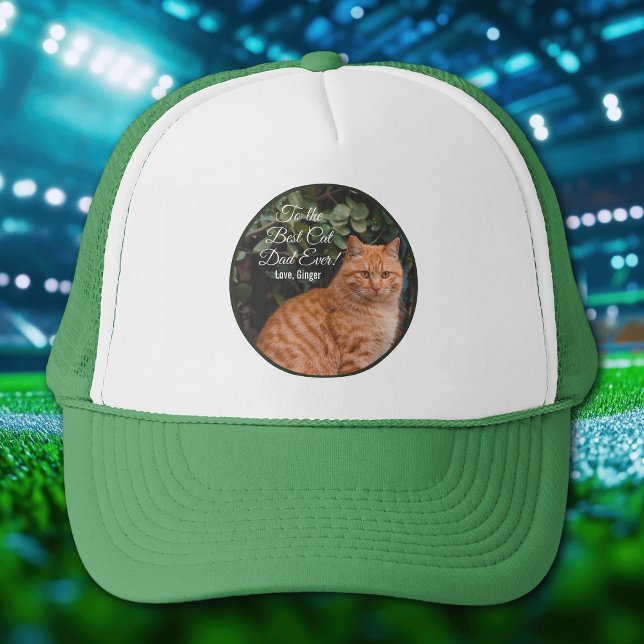 Für den besten Cat Vater je benutzerdefiniertes Fo Truckerkappe (Von Creator hochgeladen)