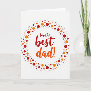 Für den besten Papa Polka Dot Karte
