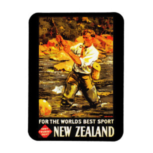 Für den besten Sport der Welt ~ Neuseeland Magnet