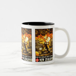 Für den besten Sport der Welt ~ Neuseeland Zweifarbige Tasse