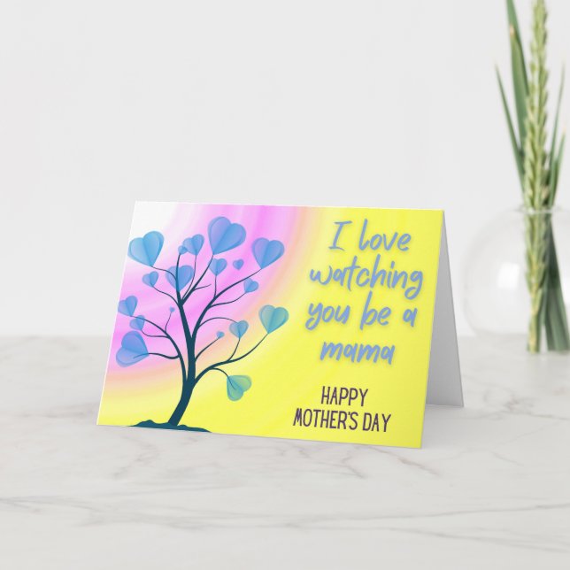 Für den Ehegatten Happy Mother Day Card Dankeskarte (Vorderseite)