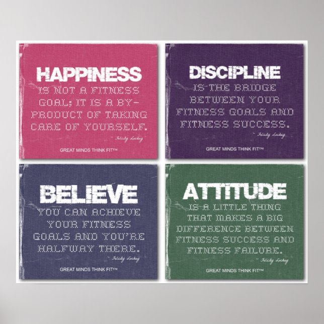 Für den Erfolg der Fitness gerissen Poster (Vorne)