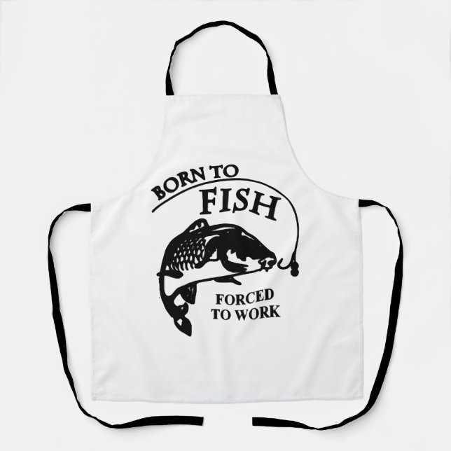Für den Fischfang Geborene Männer Schürze (Vorderseite)