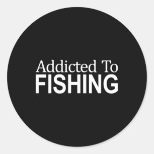 Für den Fischfang - Runder Aufkleber
