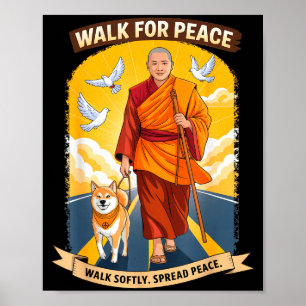 Für den Frieden gehen, sanft gehen, Frieden verbre Poster