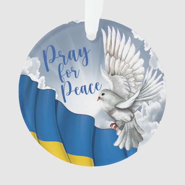 Für den Frieden in der Ukraine Ornament (Vorderseite)