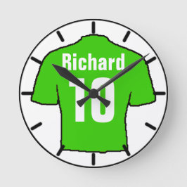 Für den Fußballfan. Fußballclub Runde Wanduhr