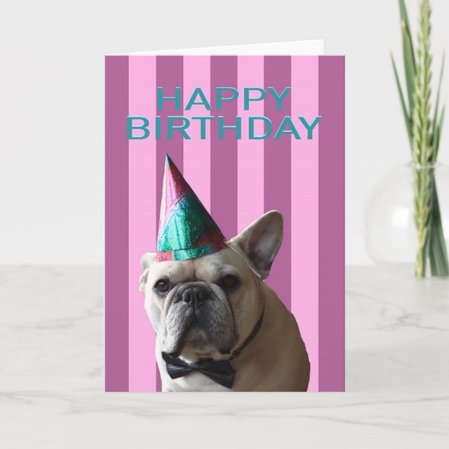 Für den Geburtstag des Hundeliebhabers Karte (Vorderseite)