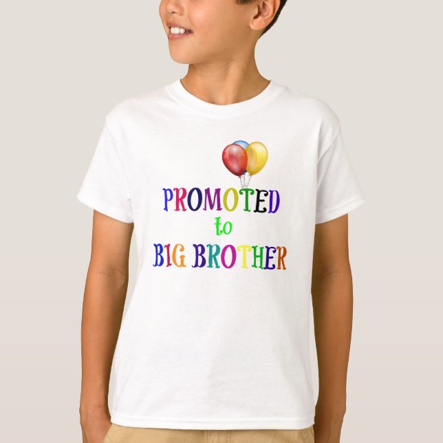 Für den großen Bruder befördert T-Shirt (Vorderseite)