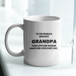 Für den größten Opa der Welt Zweifarbige Tasse