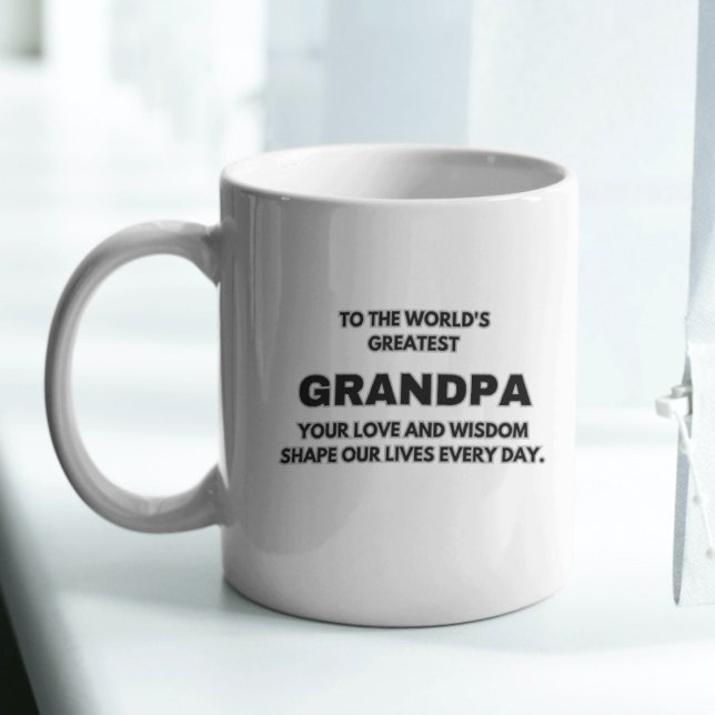 Für den größten Opa der Welt Zweifarbige Tasse (Von Creator hochgeladen)