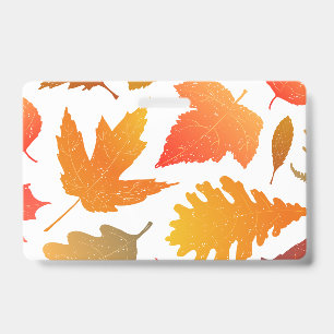 Für den Herbst schwärmen – Cozy Leaf Muster Ausweis